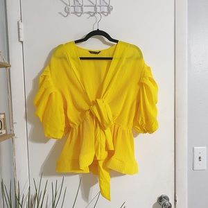 Shein Exaggerated Puff Sleeve Top Size L